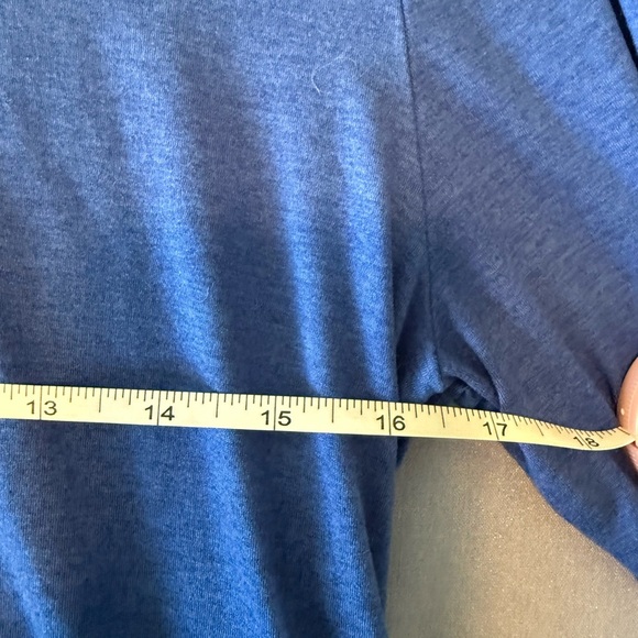 Quick Dri Blue Men's Lightweight Running Hoodie - Picture 5 of 7